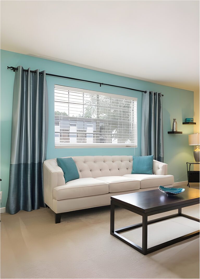 How To Choose Color Curtains For Blue Walls In Your Living Room