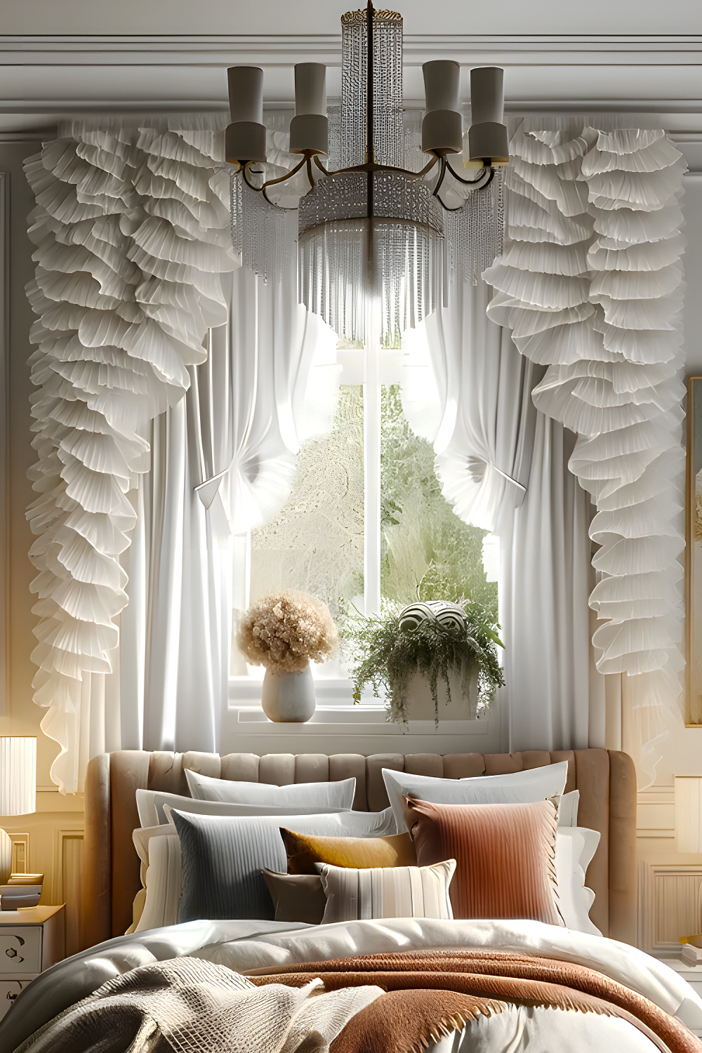 10 White Bedroom Curtain Ideas